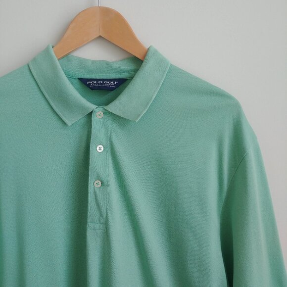 Ralph Lauren Polo Golf XL 100% pima cotton light green polo shirt made in Peru - Picture 1 of 15